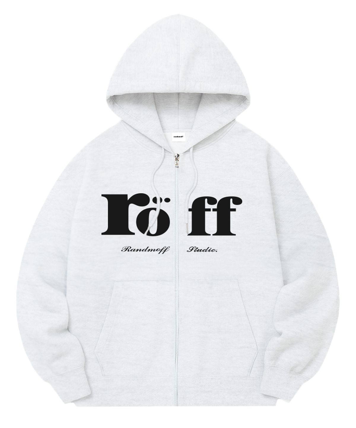 랜덤오프(RANDOMOFF) [기모선택] RÖFF TYPE PLAY SPACE SEMI OVER FIT ZIP-UP (5color)