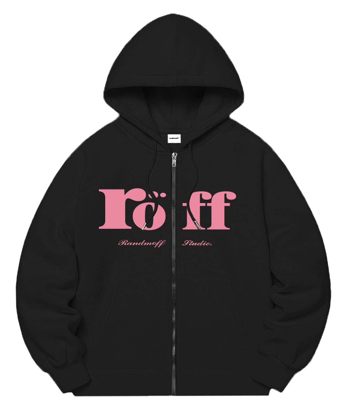 랜덤오프(RANDOMOFF) [기모선택] RÖFF TYPE PLAY SPACE SEMI OVER FIT ZIP-UP (5color)