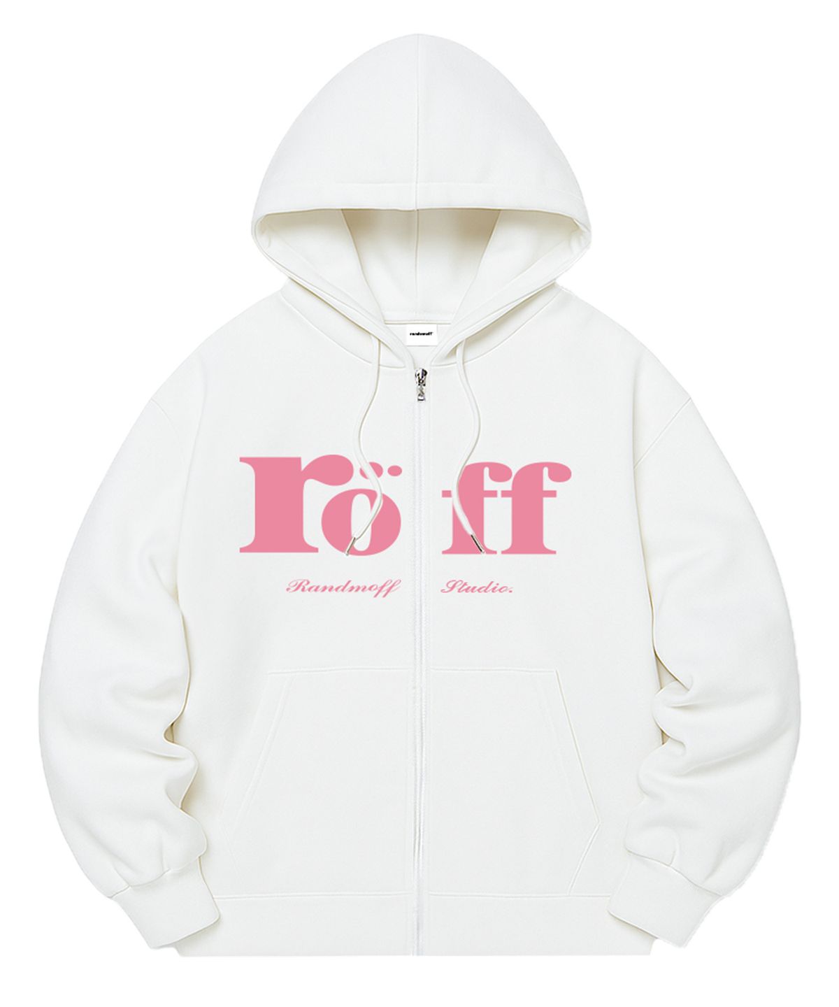 랜덤오프(RANDOMOFF) [기모선택] RÖFF TYPE PLAY SPACE SEMI OVER FIT ZIP-UP (5color)