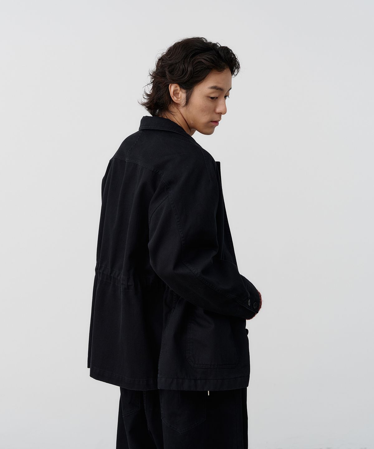 노운(NOUN) faded chore jacket (black)