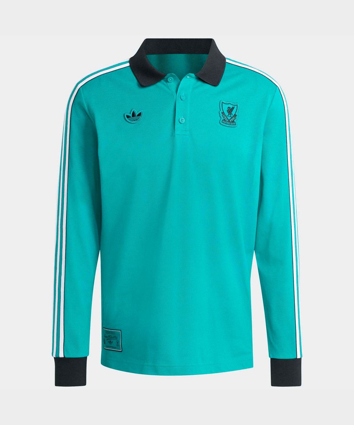 아디다스(ADIDAS) 리버풀 FC 테라스 아이콘 롱 슬리브 폴로 셔츠 - 민트 / JW5471