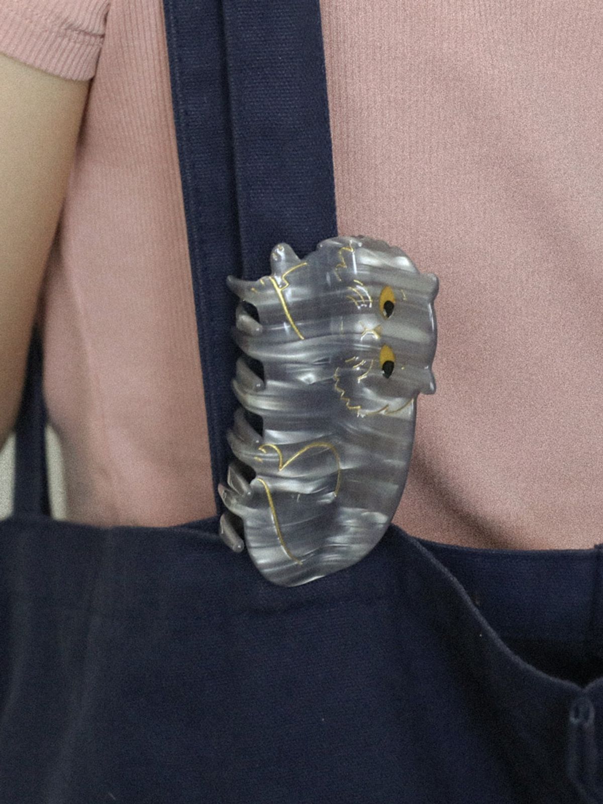 쿠쿠수제뜨(COUCOU SUZETTE) (선물포장) Fat Gray Cat Hair Claw