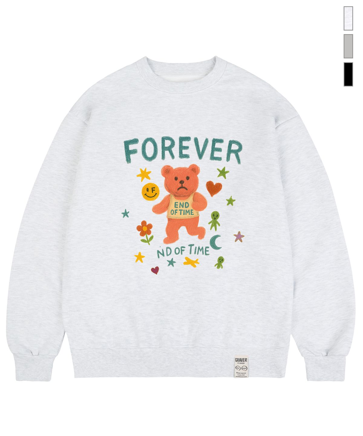 그레이버(GRAVER) [UNISEX]ND OF TIME 맨투맨_3color