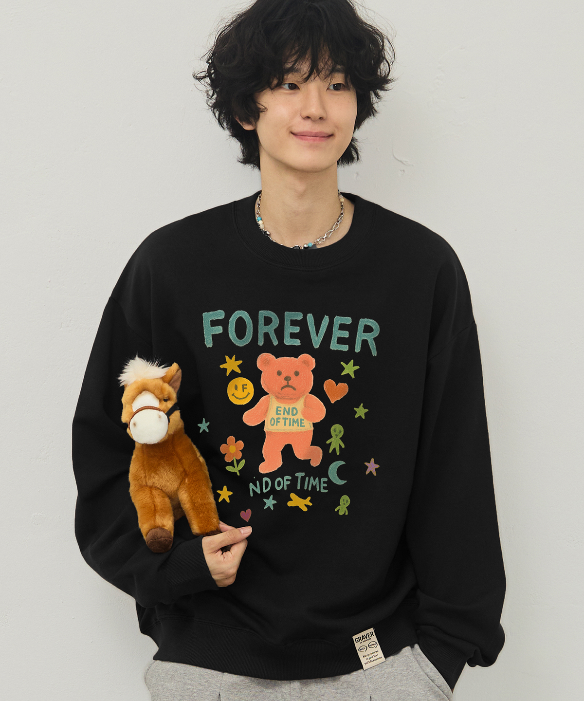 그레이버(GRAVER) [UNISEX]ND OF TIME 맨투맨_3color