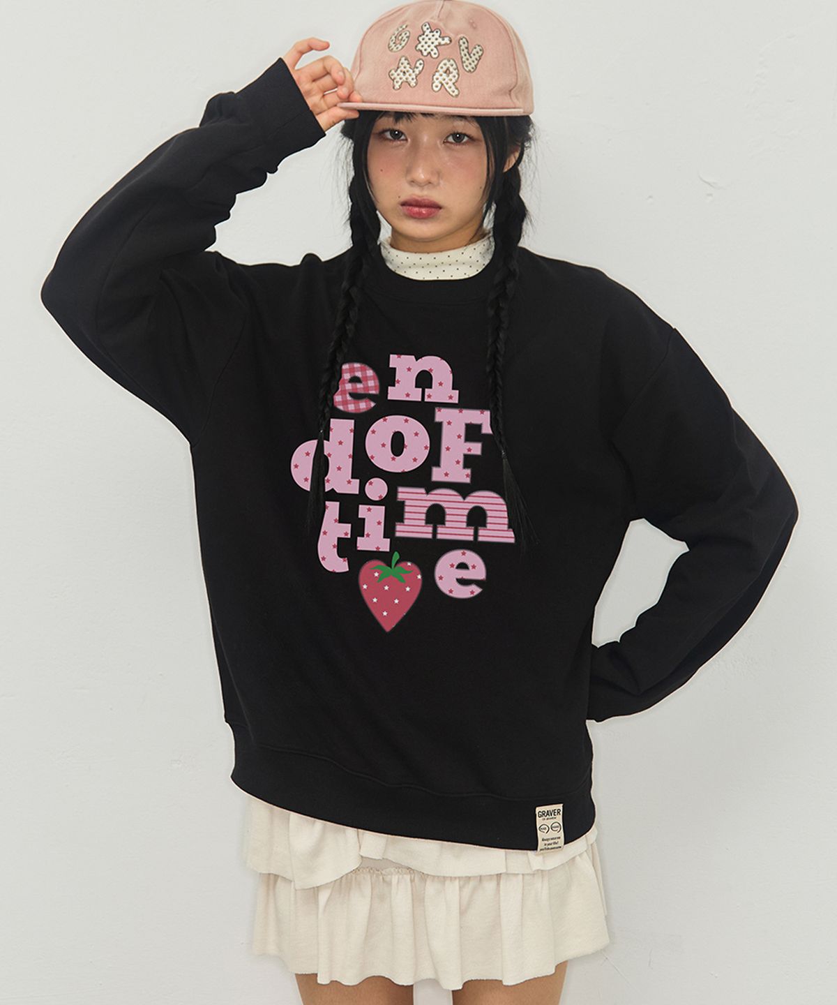 그레이버(GRAVER) [UNISEX]베리 END OF TIME 맨투맨_3color