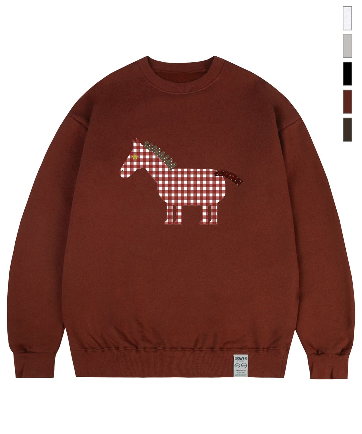 그레이버(GRAVER) [UNISEX]PAPER PONY 맨투맨_5color