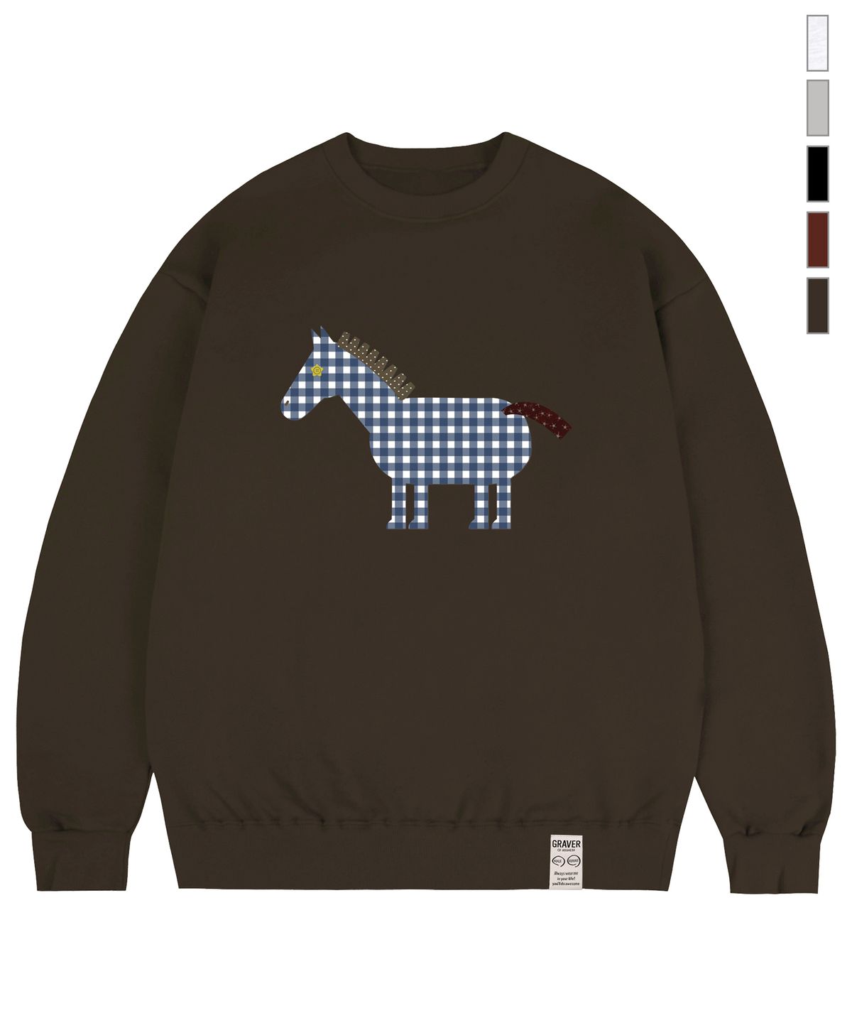 그레이버(GRAVER) [UNISEX]PAPER PONY 맨투맨_5color