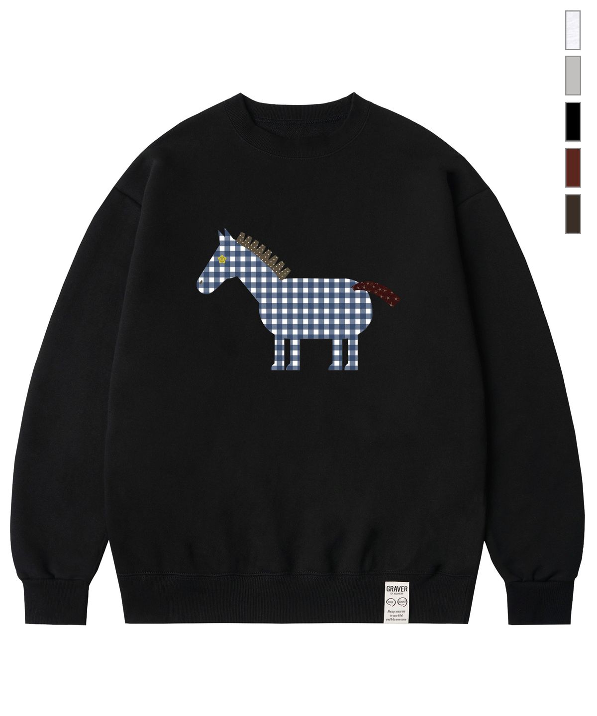 그레이버(GRAVER) [UNISEX]PAPER PONY 맨투맨_5color