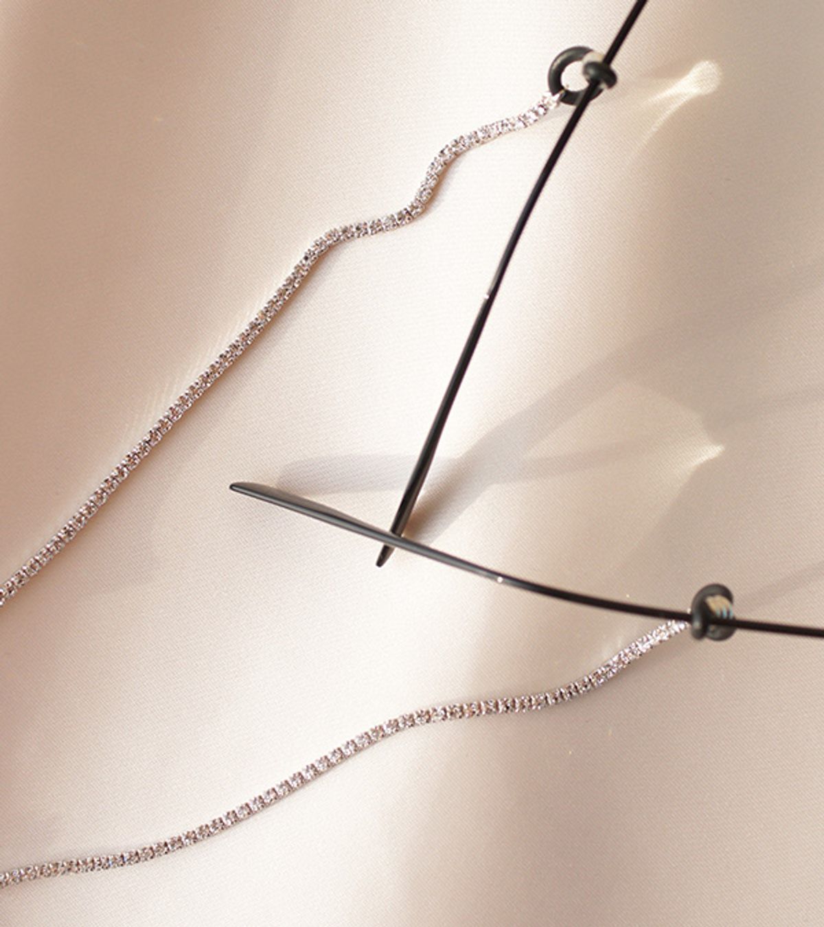 트레쥬(TREAJU) Pure cubic setting glasses chain