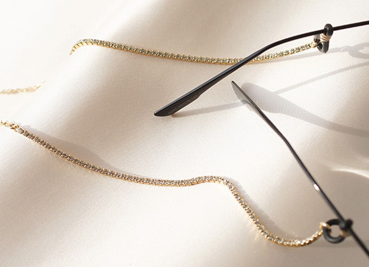 트레쥬(TREAJU) Pure cubic setting glasses chain