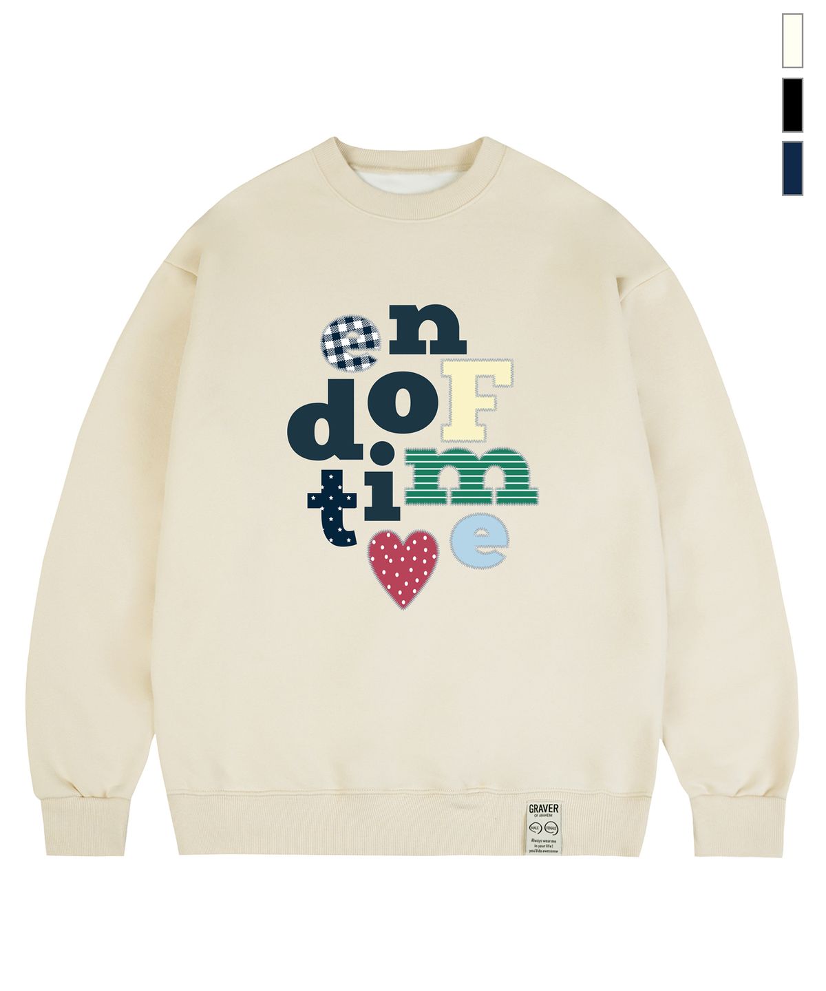 그레이버(GRAVER) [UNISEX]END OF TIME 맨투맨_3color