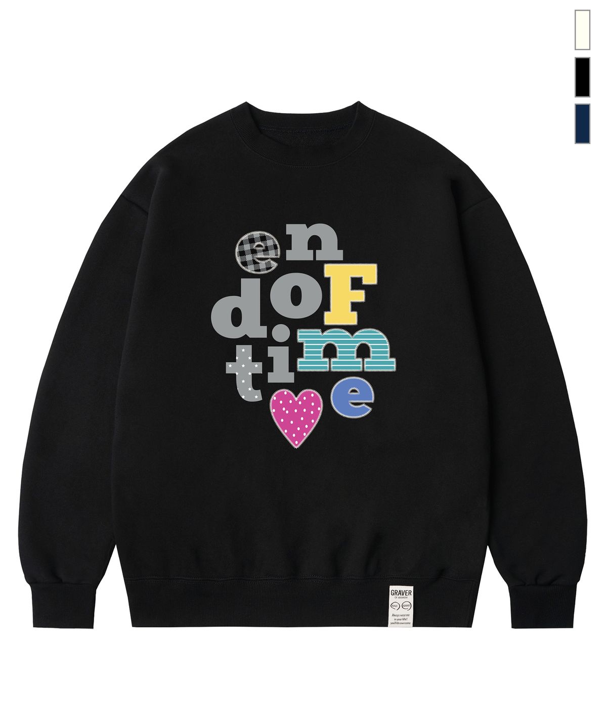 그레이버(GRAVER) [UNISEX]END OF TIME 맨투맨_3color