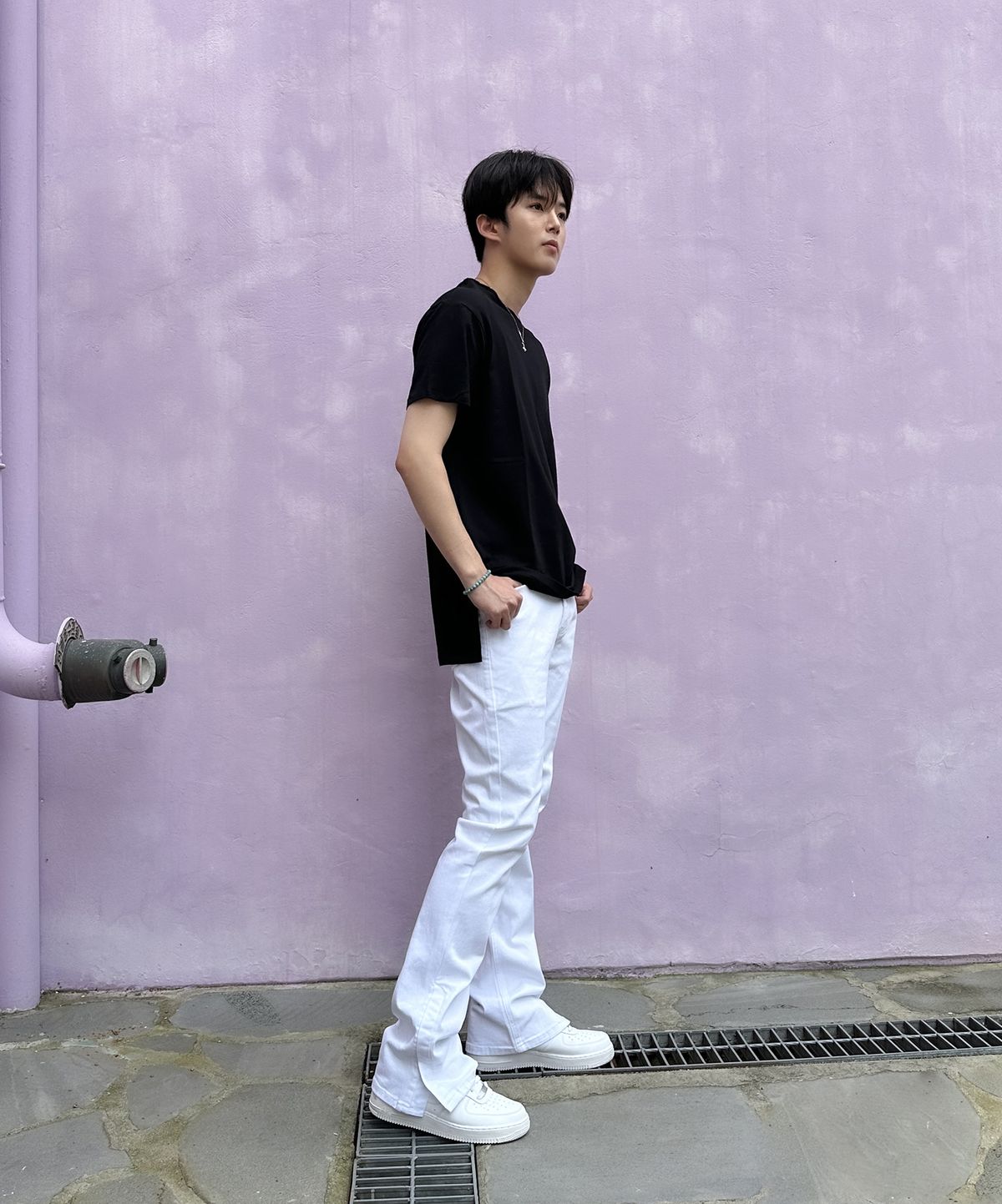 하이퍼 데님(HYPER DENIM) 화이트 플레어 팬츠