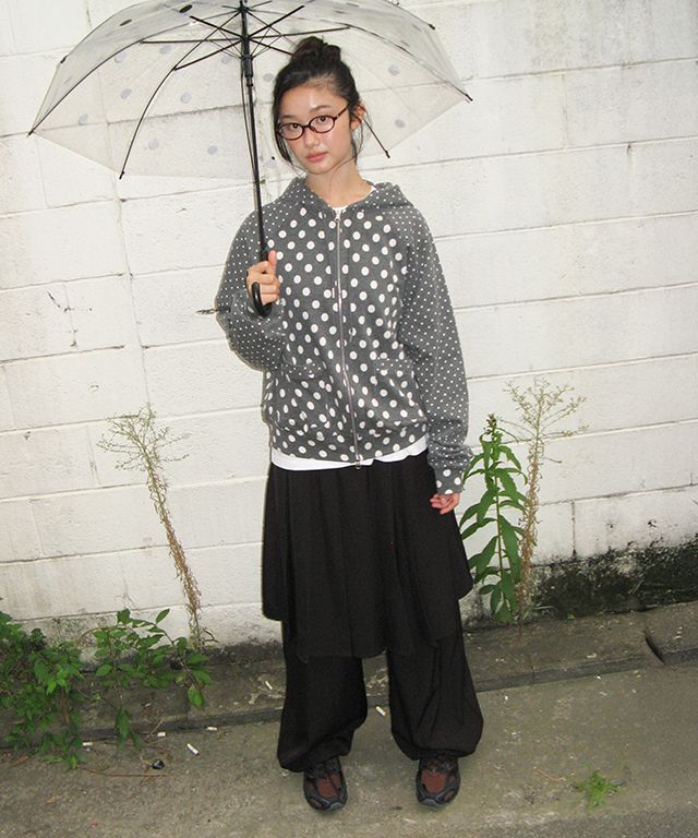 MUSINSA | RONRON LAYERED PLEATED SKIRT PANTS BLACK