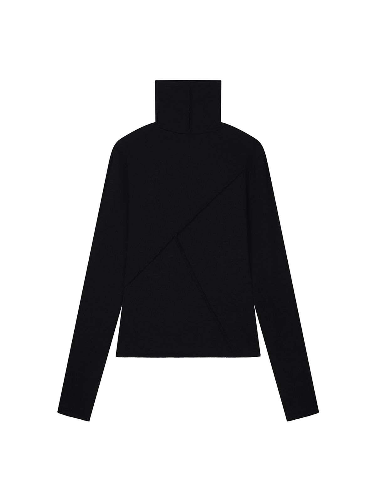 에즈이프 캘리(ASIF CALIE) CUT-OFF TURTLENECK LONG SLEEVE BLACK