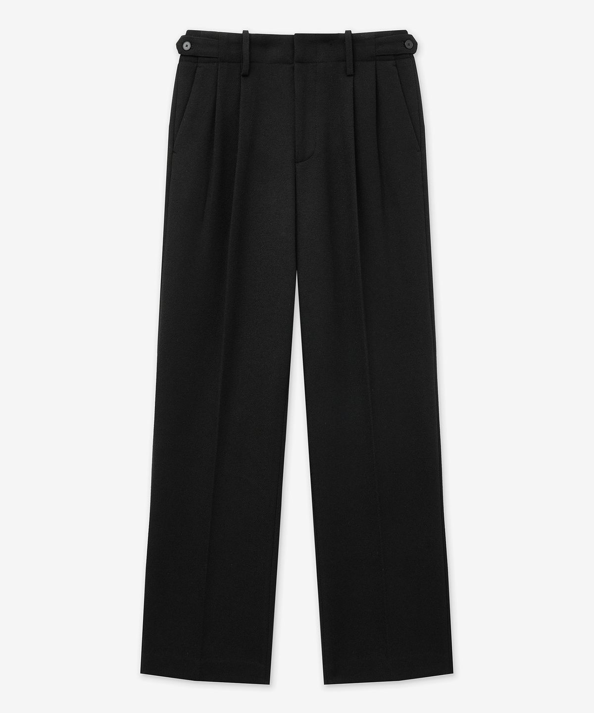 티엔지티(TNGT) Waist Wool Blended Wide Pants (Black) TNPA5F202BK