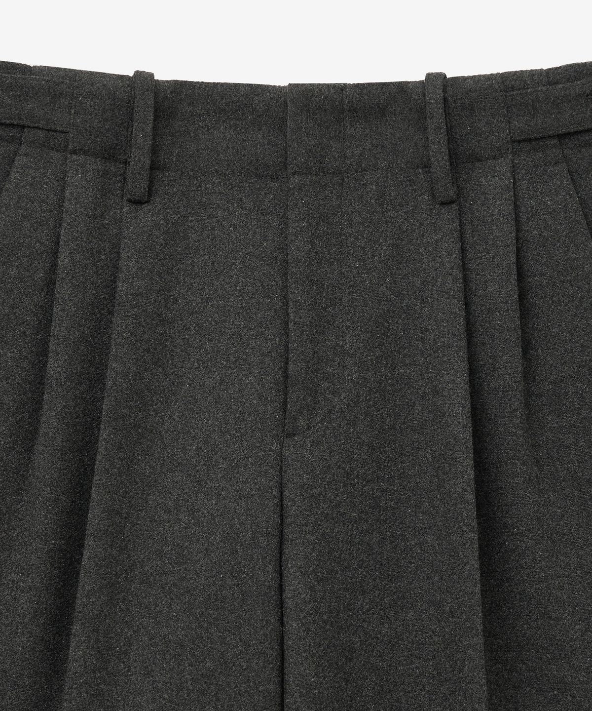 티엔지티(TNGT) Waist Wool Blended Wide Pants (Grey) TNPA5F202G2