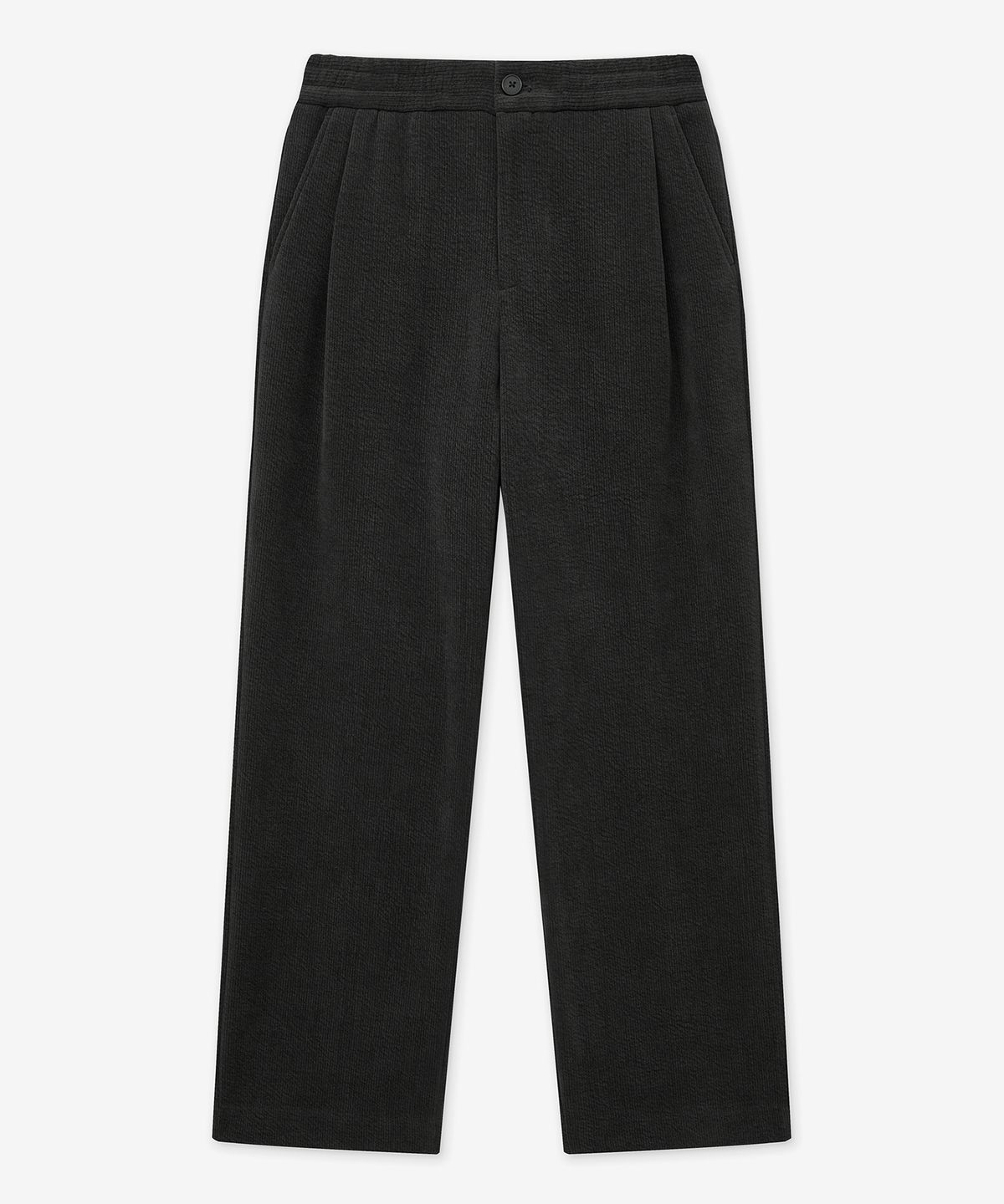 티엔지티(TNGT) Velvet-knit Wide fit Banding Pants (Grey) TNPA5F203G2