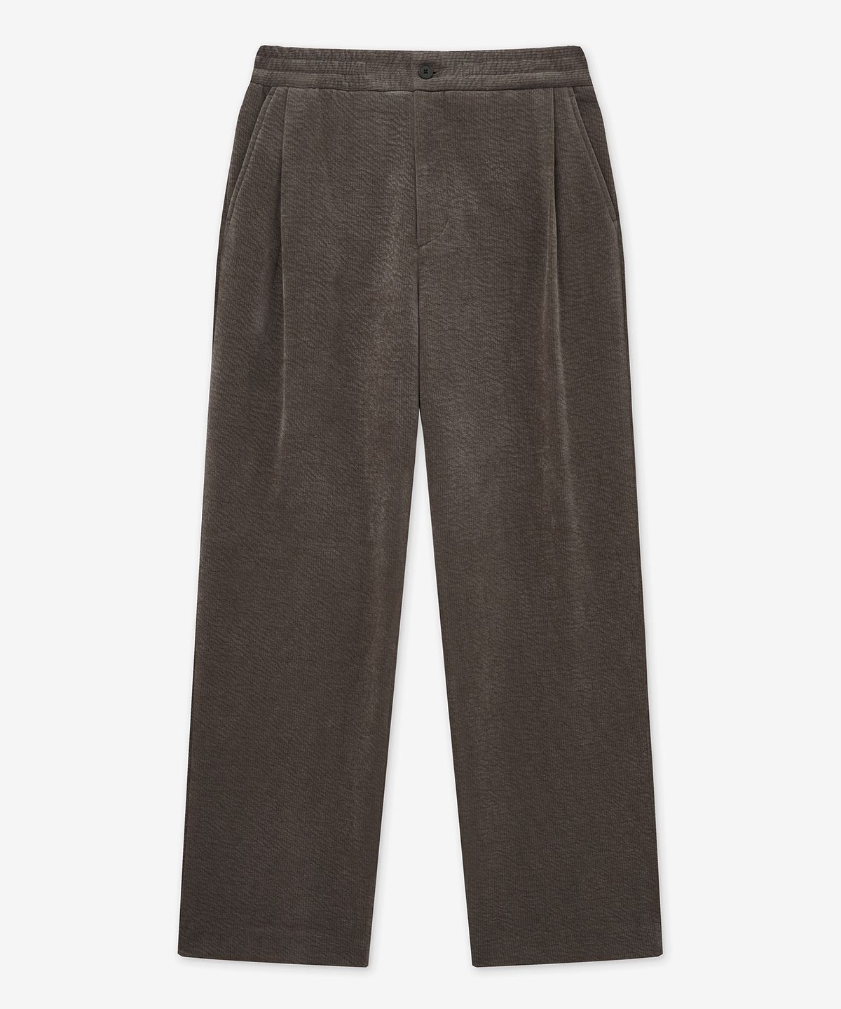 티엔지티(TNGT) Velvet-knit Wide fit Banding Pants (Taupe Beige) TNPA5F203I2