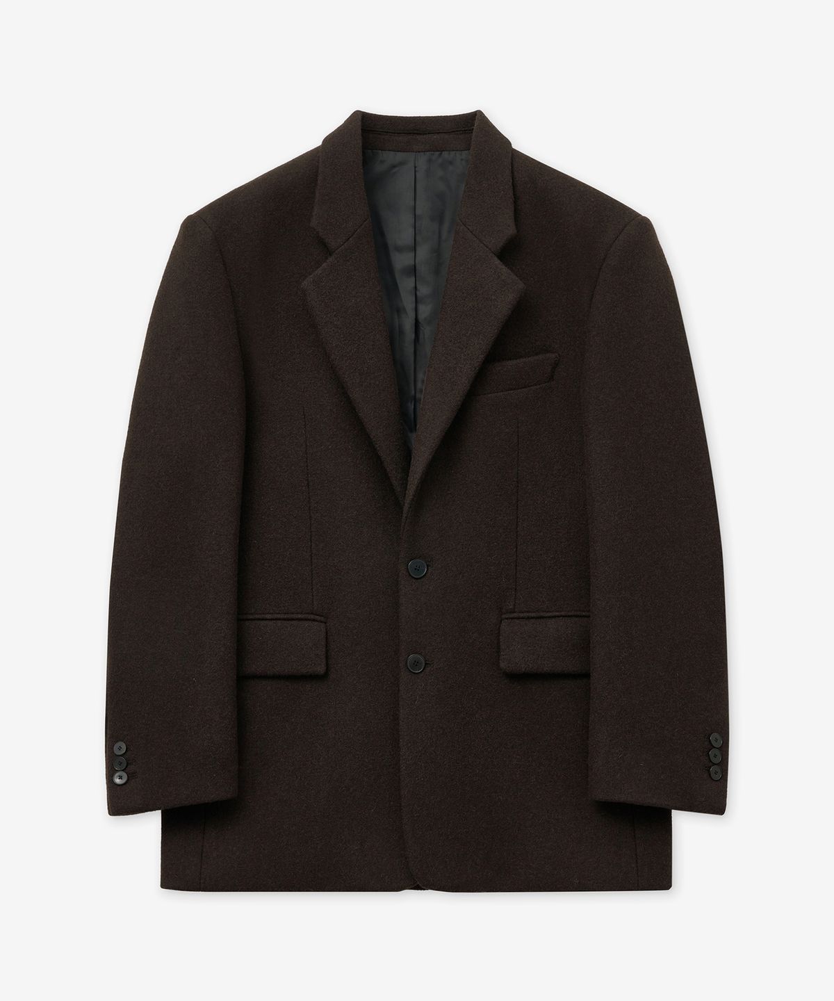 티엔지티(TNGT) Heavy Wool Oversized Blazer (Brown) TNJA5F202W2