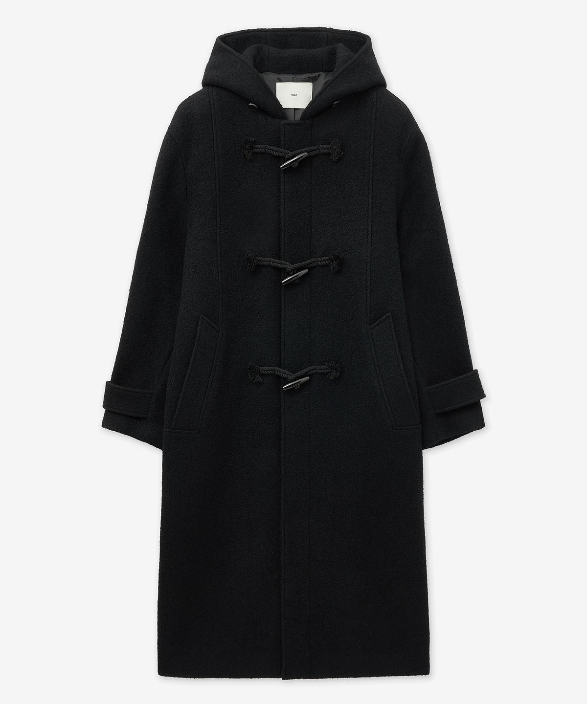 티엔지티(TNGT) Wool Boucle Duffle Coat (Black) TNCO5F104BK