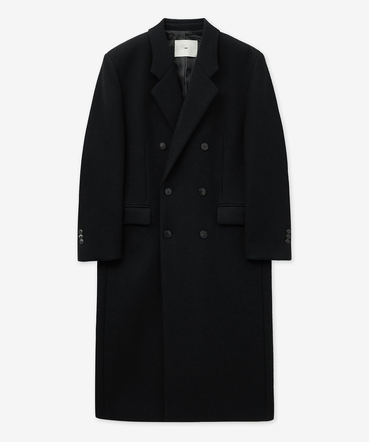티엔지티(TNGT) Heavy Wool Tailored Double-breasted Coat (Black) TNCO5F102BK