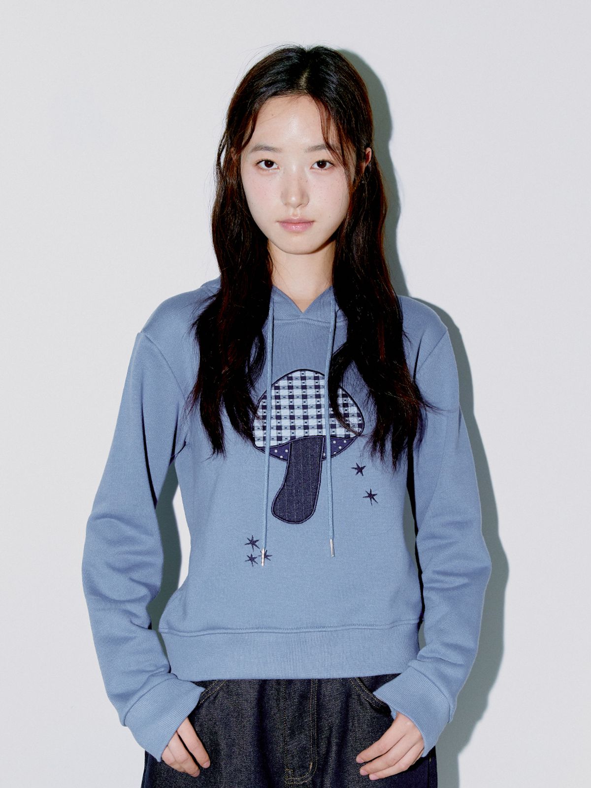 오피쉬(OAFISH) MUSHROOM PATCH HOODIE SKY BLUE