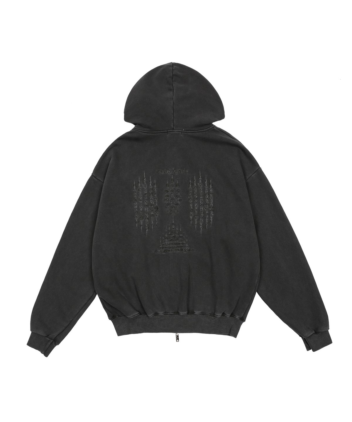 어니브(ANIV) BIZ TRACK HOODIE ZIP-UP CHARCOAL