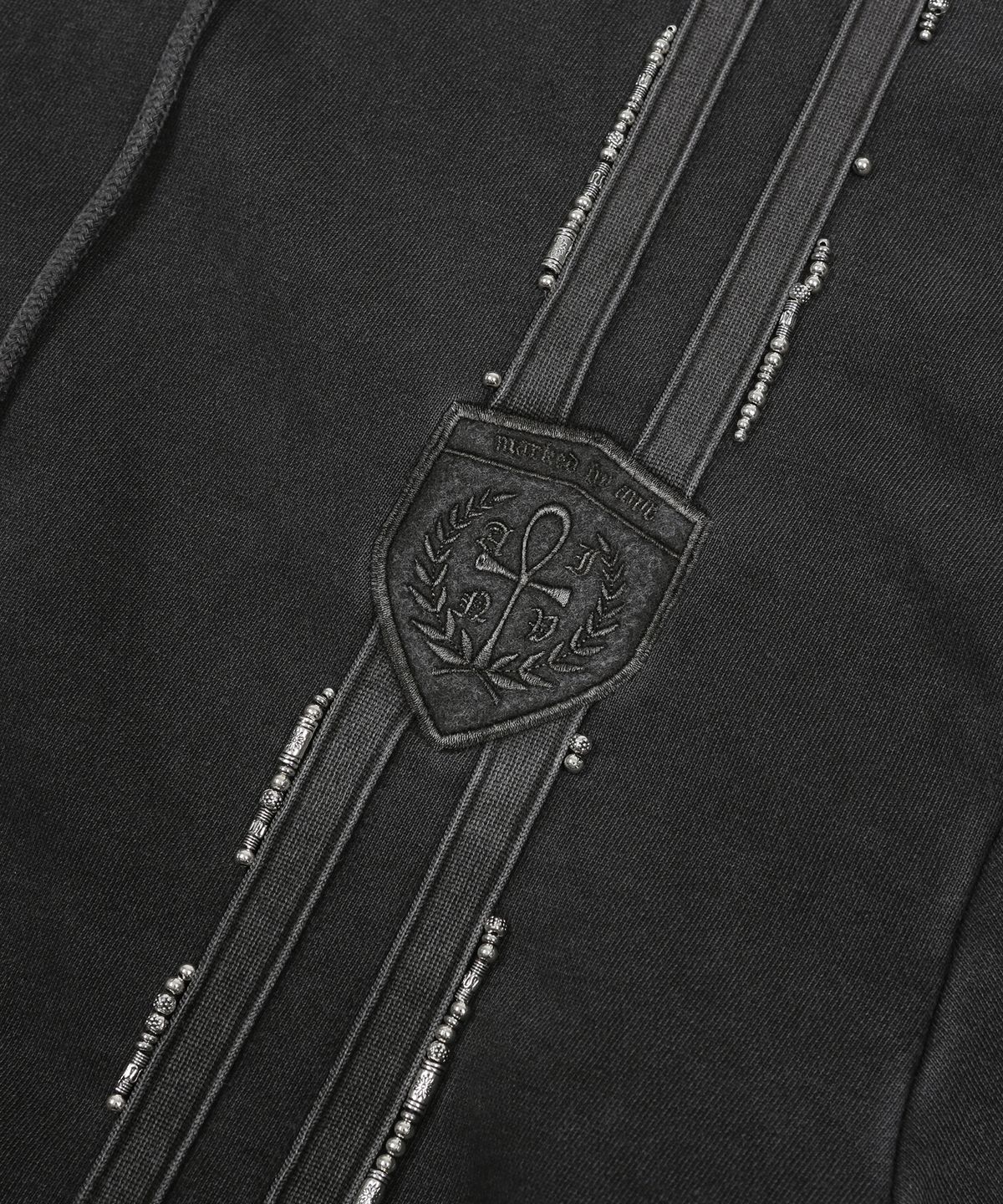 어니브(ANIV) BIZ TRACK HOODIE ZIP-UP CHARCOAL