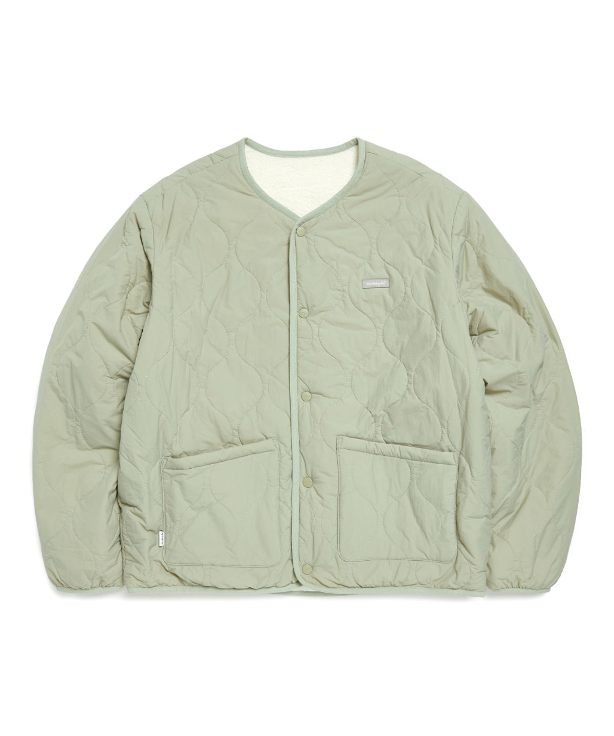 마크곤잘레스(MARK GONZALES) 리버시블 경량 패딩(플리스) 자켓 - GREYISH KHAKI