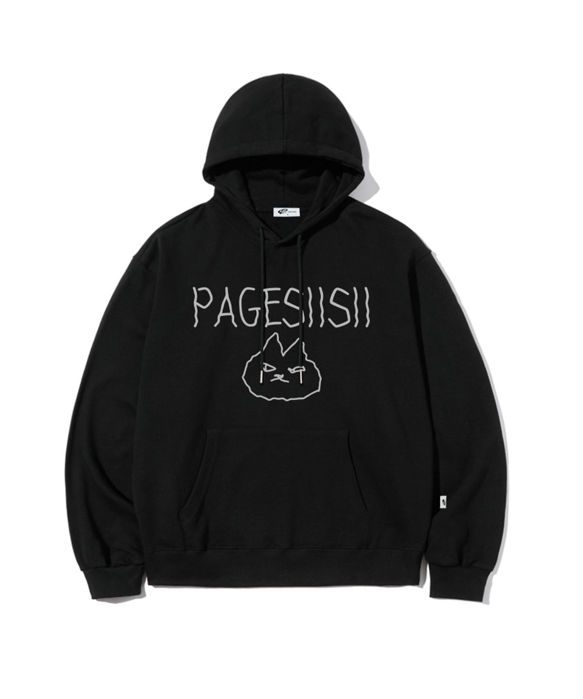 페이지시시(PAGESIISII) 드로잉 캣 프린트 후드티 [3color]