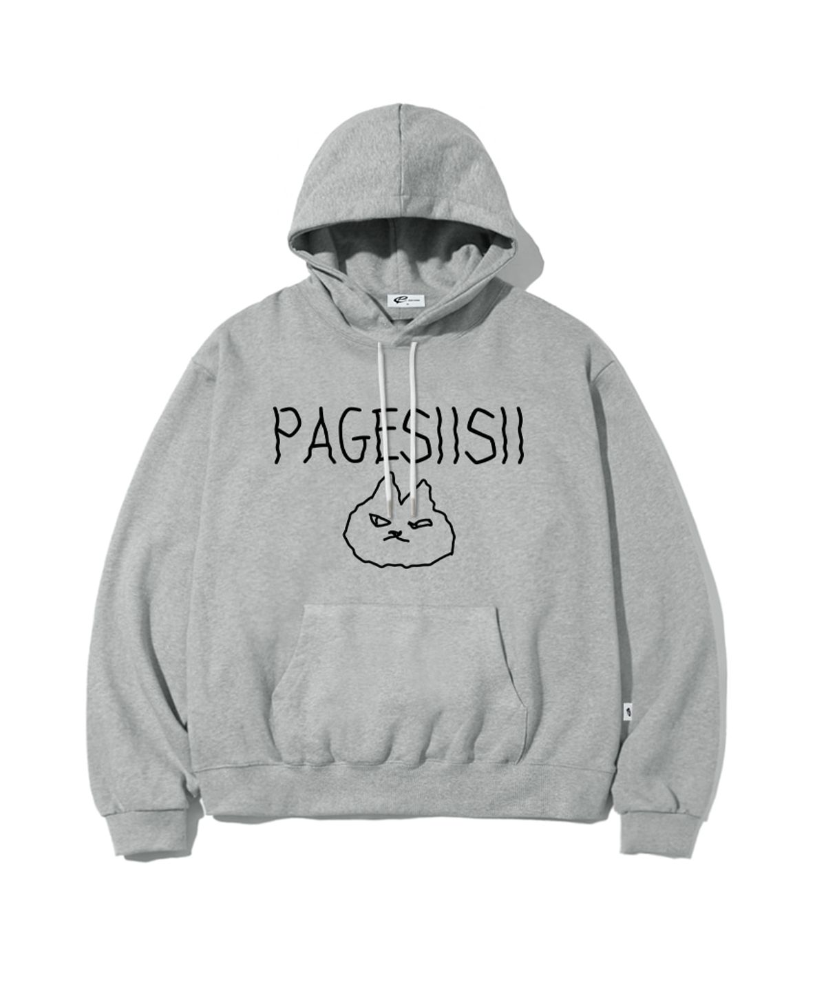 페이지시시(PAGESIISII) 드로잉 캣 프린트 후드티 [3color]