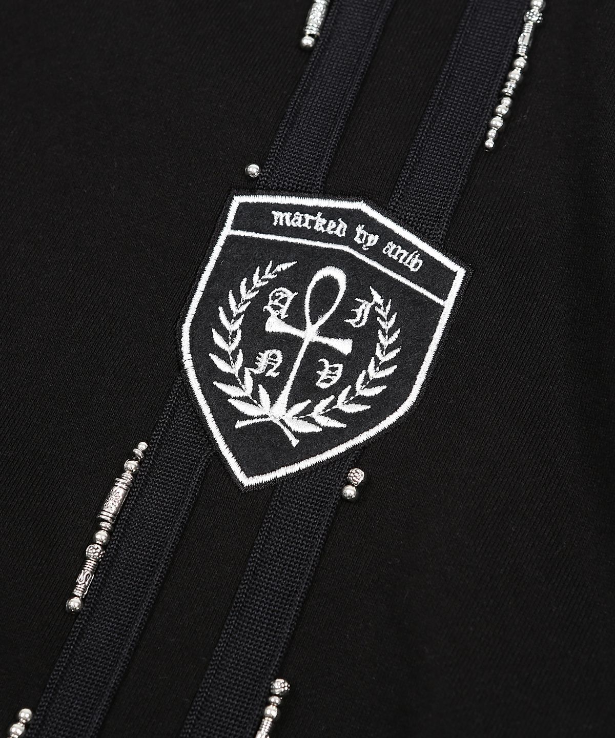 어니브(ANIV) BIZ TRACK HOODIE ZIP-UP BLACK