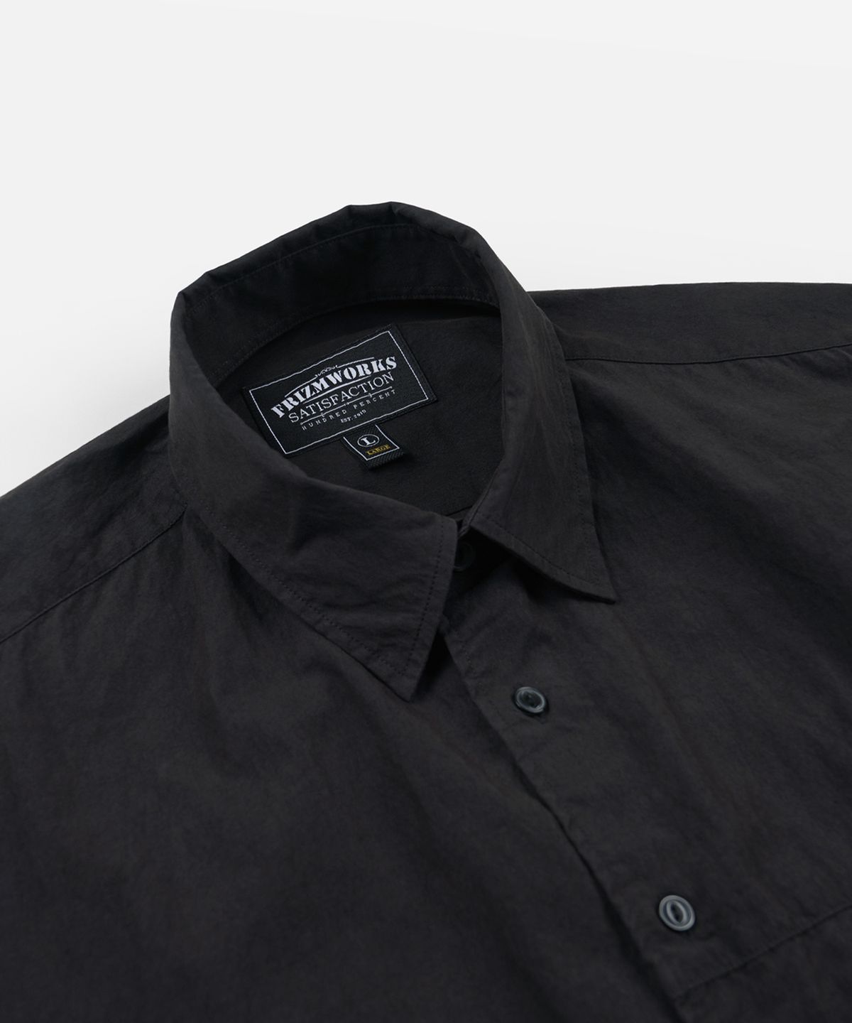 프리즘웍스(FRIZMWORKS) SOFT TOUCH RELAXED SHIRT 002 _ BLACK