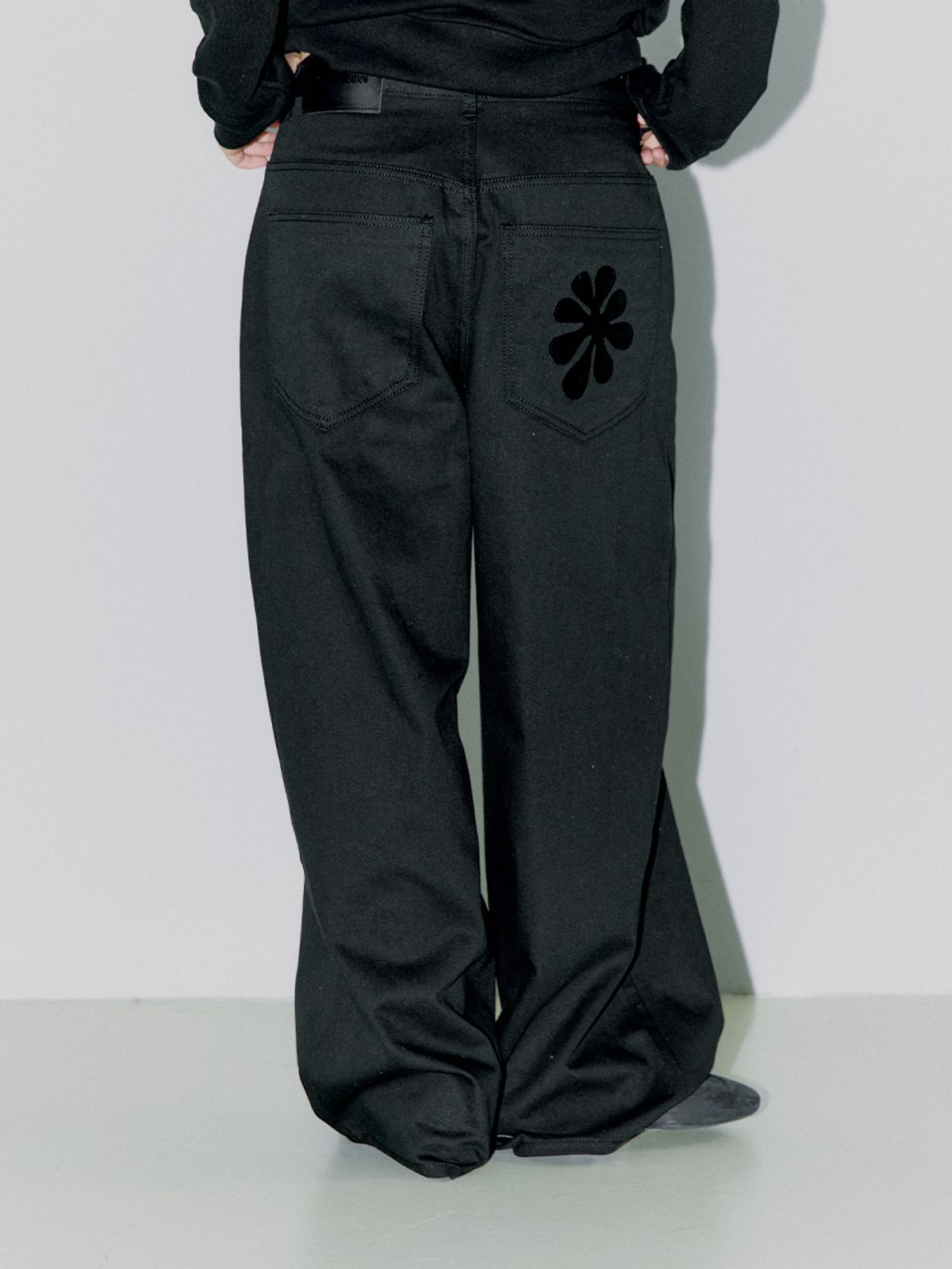 오피쉬(OAFISH) OAF LOGO COTTON PANTS, BLACK