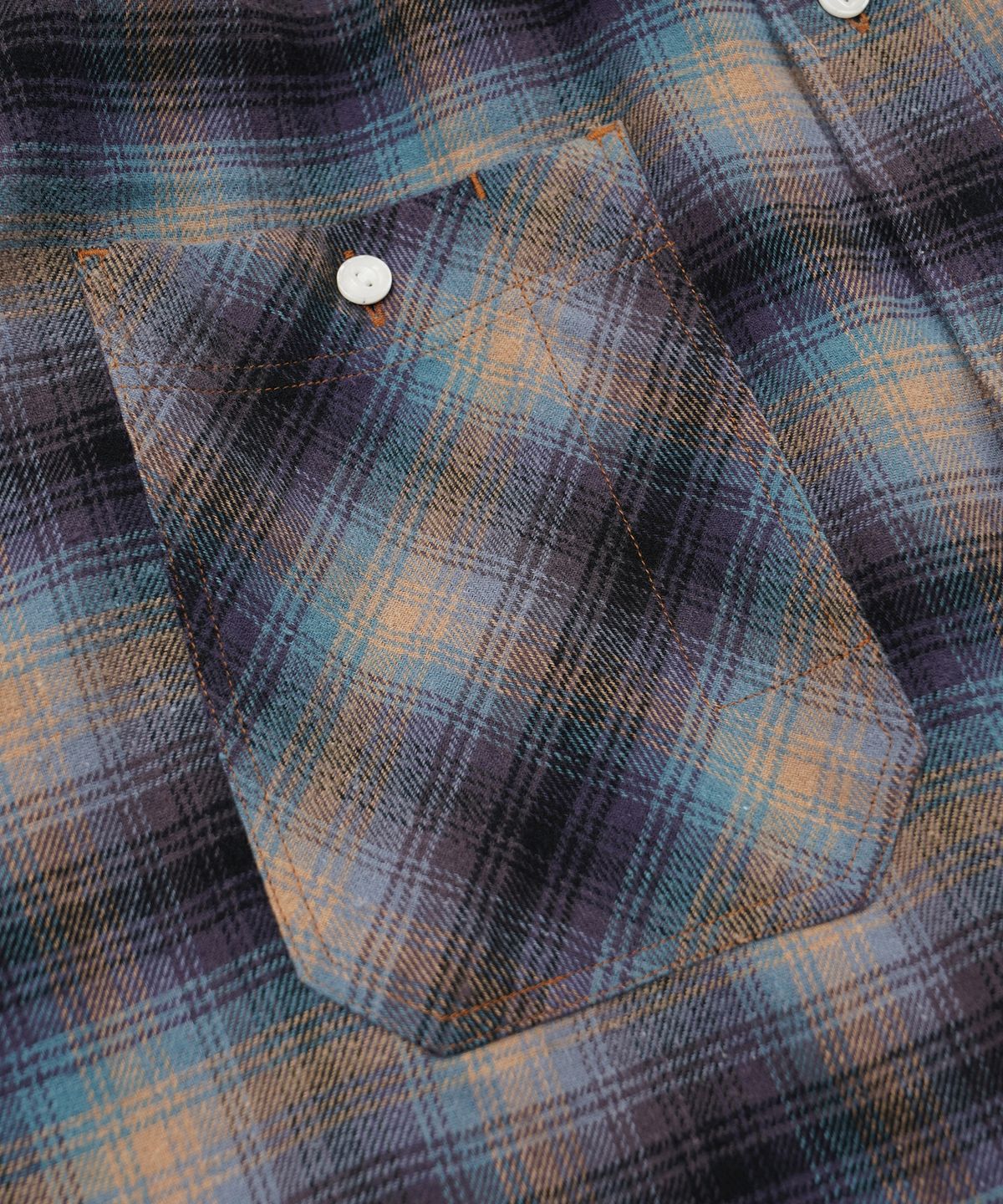 프리즘웍스(FRIZMWORKS) FLANNEL CHECK WORK SHIRT _ MIDNIGHT BLUE