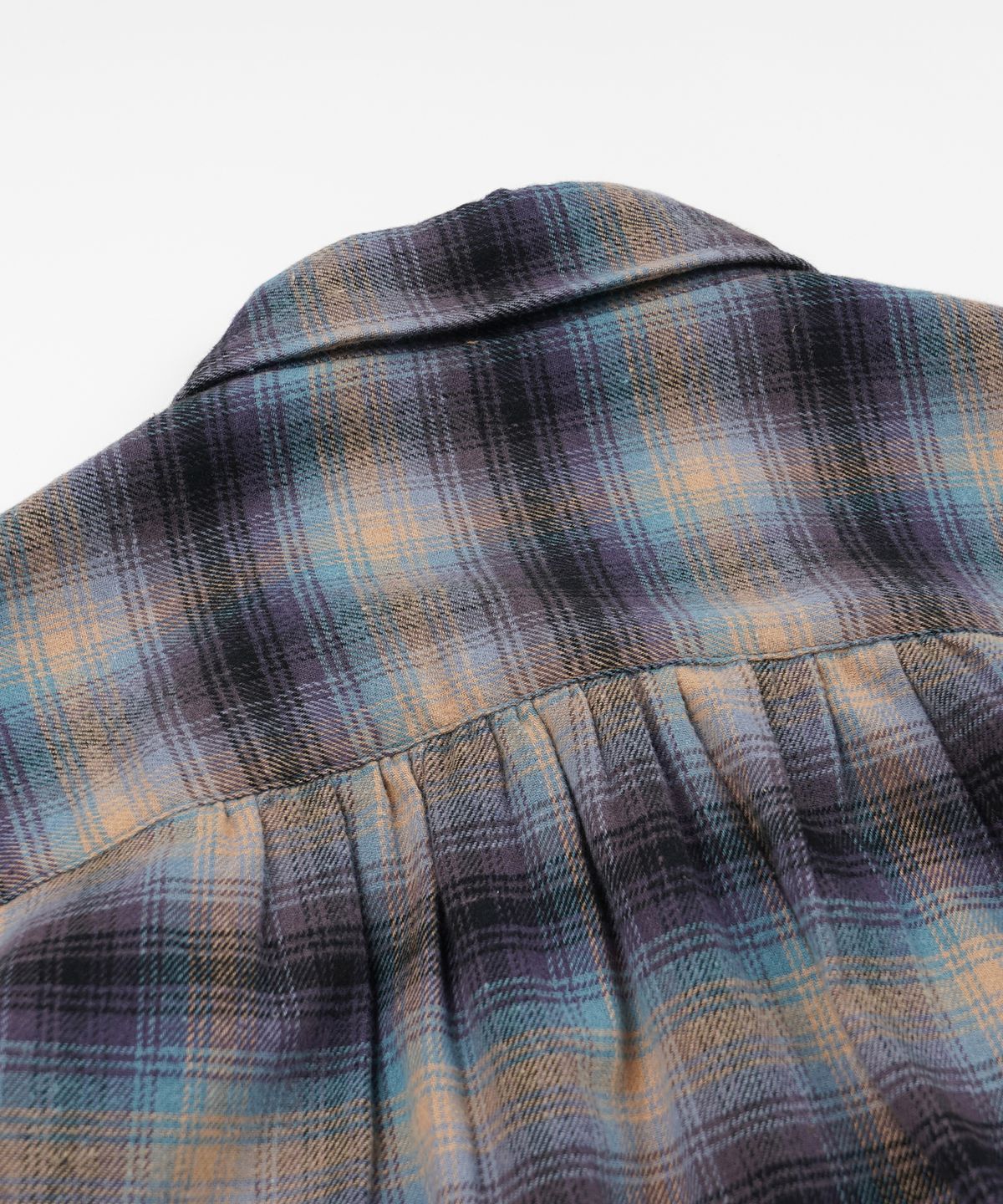 프리즘웍스(FRIZMWORKS) FLANNEL CHECK WORK SHIRT _ MIDNIGHT BLUE