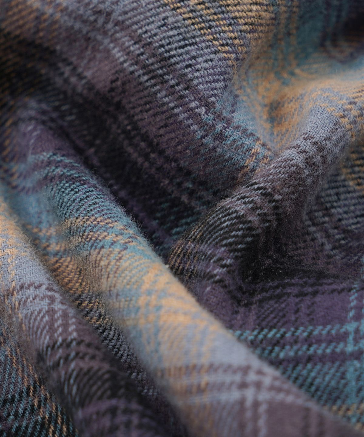 프리즘웍스(FRIZMWORKS) FLANNEL CHECK WORK SHIRT _ MIDNIGHT BLUE