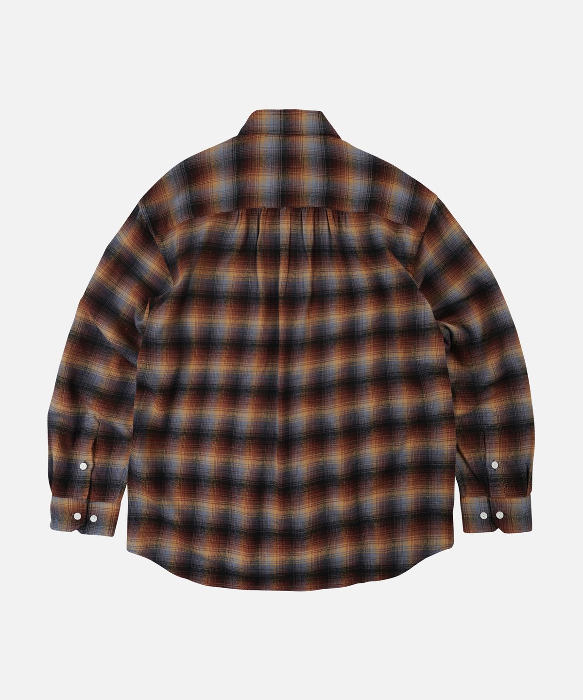 프리즘웍스(FRIZMWORKS) FLANNEL CHECK WORK SHIRT _ BROWN SKY