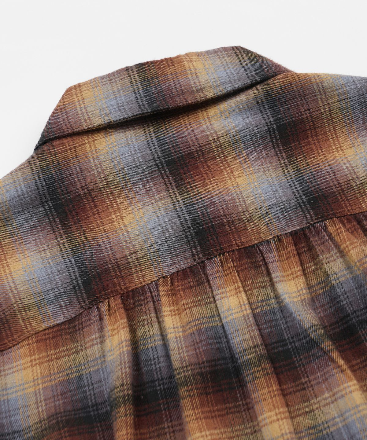 프리즘웍스(FRIZMWORKS) FLANNEL CHECK WORK SHIRT _ BROWN SKY
