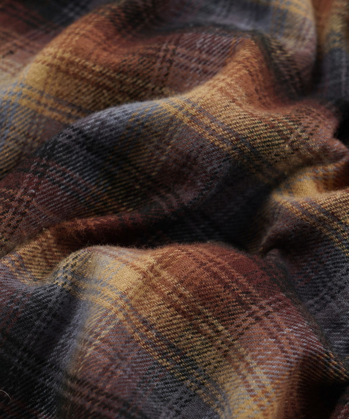 프리즘웍스(FRIZMWORKS) FLANNEL CHECK WORK SHIRT _ BROWN SKY