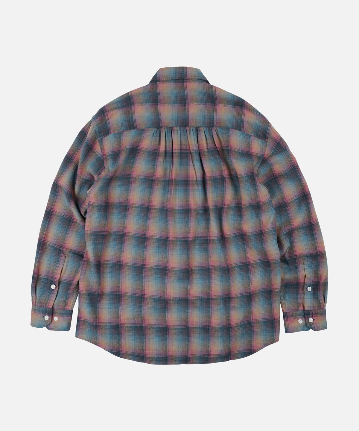 프리즘웍스(FRIZMWORKS) FLANNEL CHECK WORK SHIRT _ EMERALD PINK