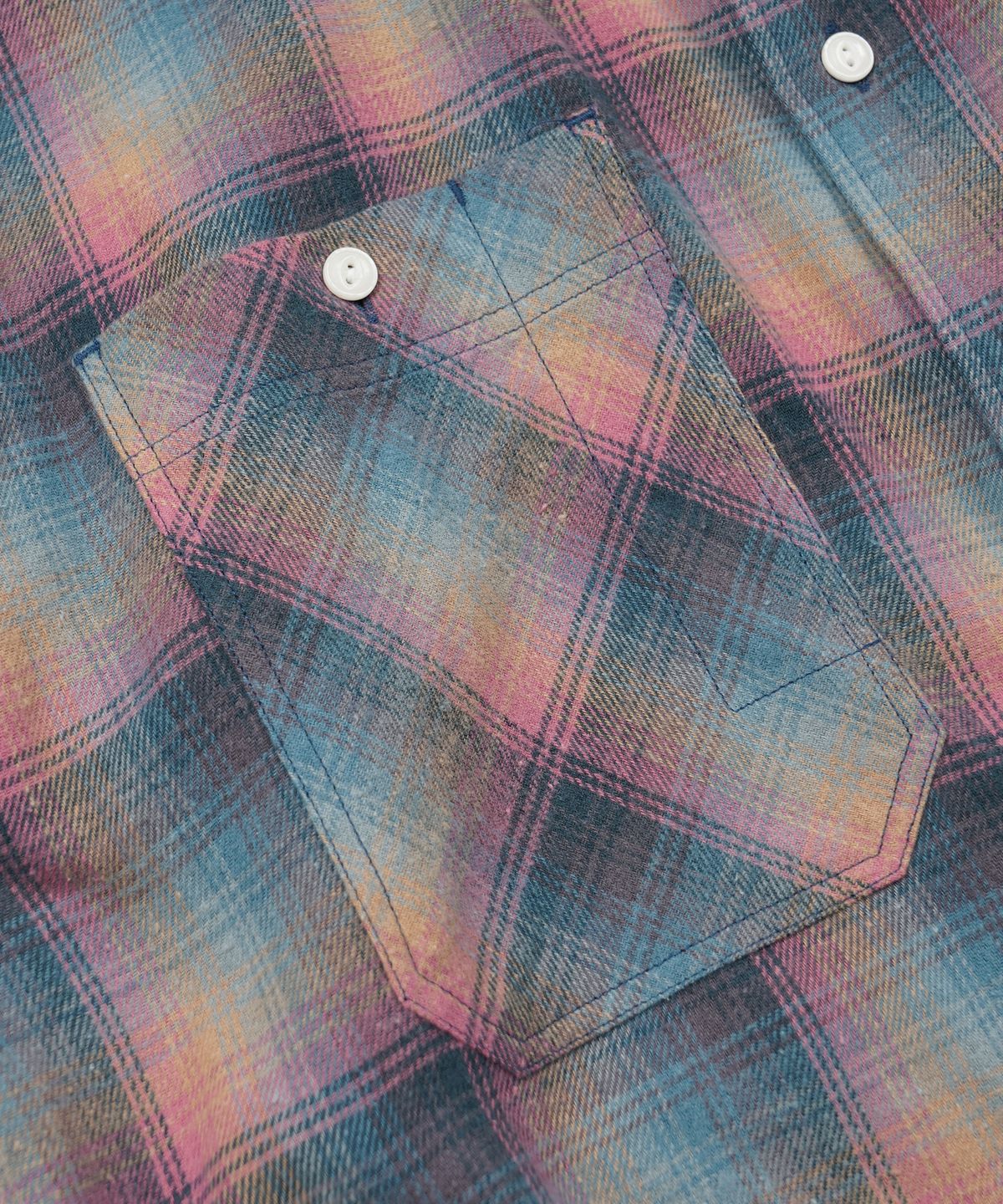 프리즘웍스(FRIZMWORKS) FLANNEL CHECK WORK SHIRT _ EMERALD PINK