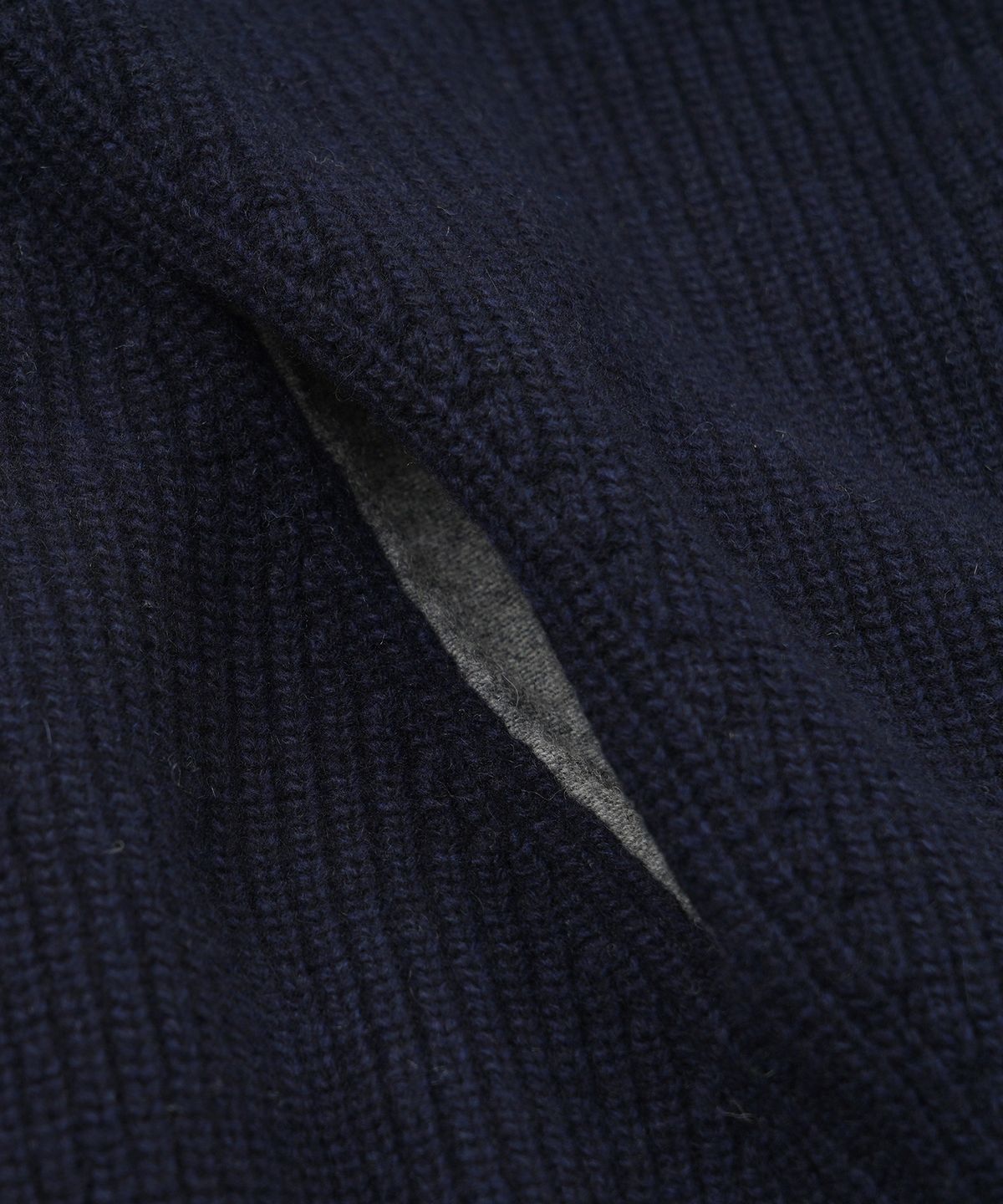 프리즘웍스(FRIZMWORKS) KANGAROO KNIT PULLOVER HOODY _ NAVY