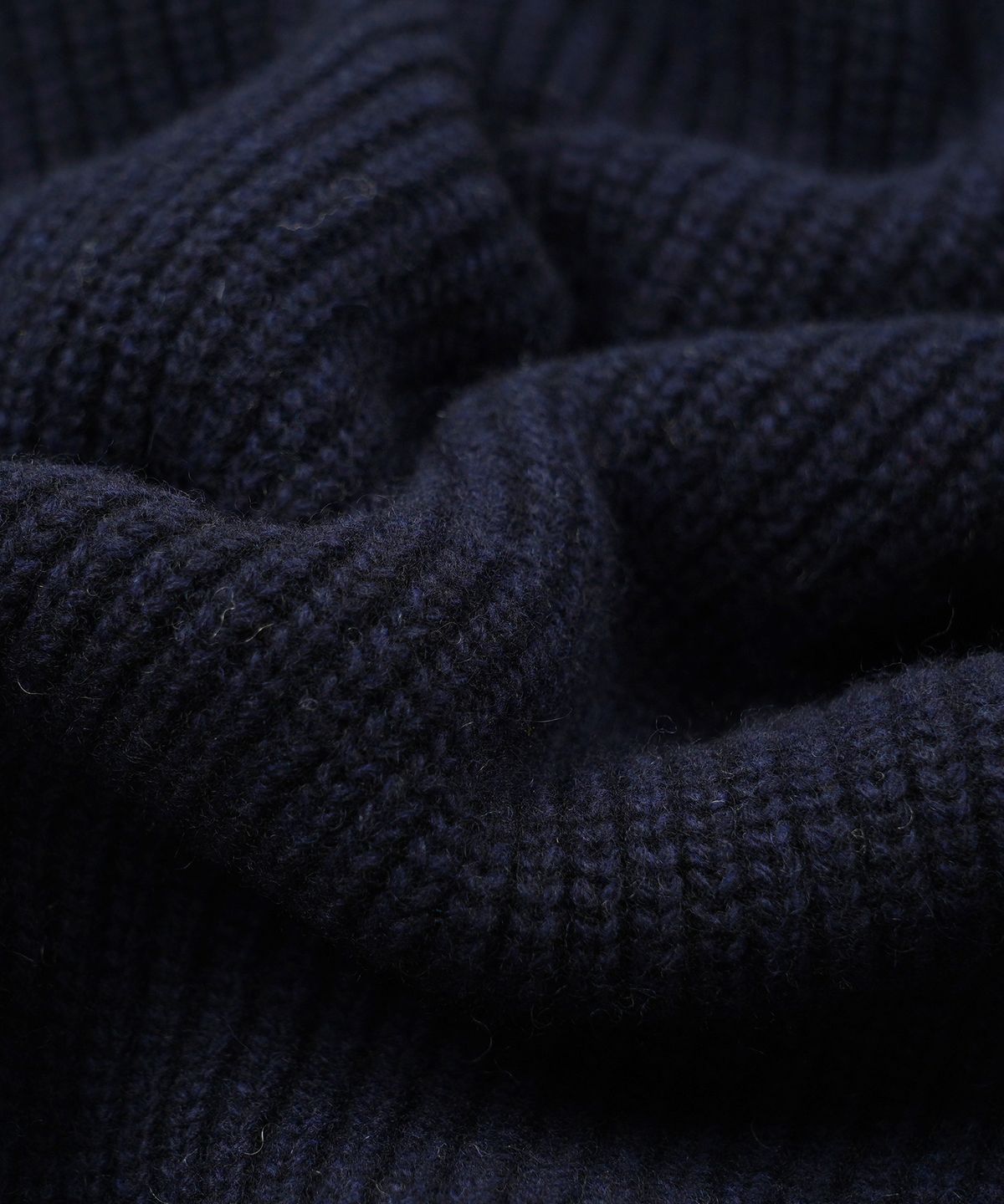프리즘웍스(FRIZMWORKS) KANGAROO KNIT PULLOVER HOODY _ NAVY