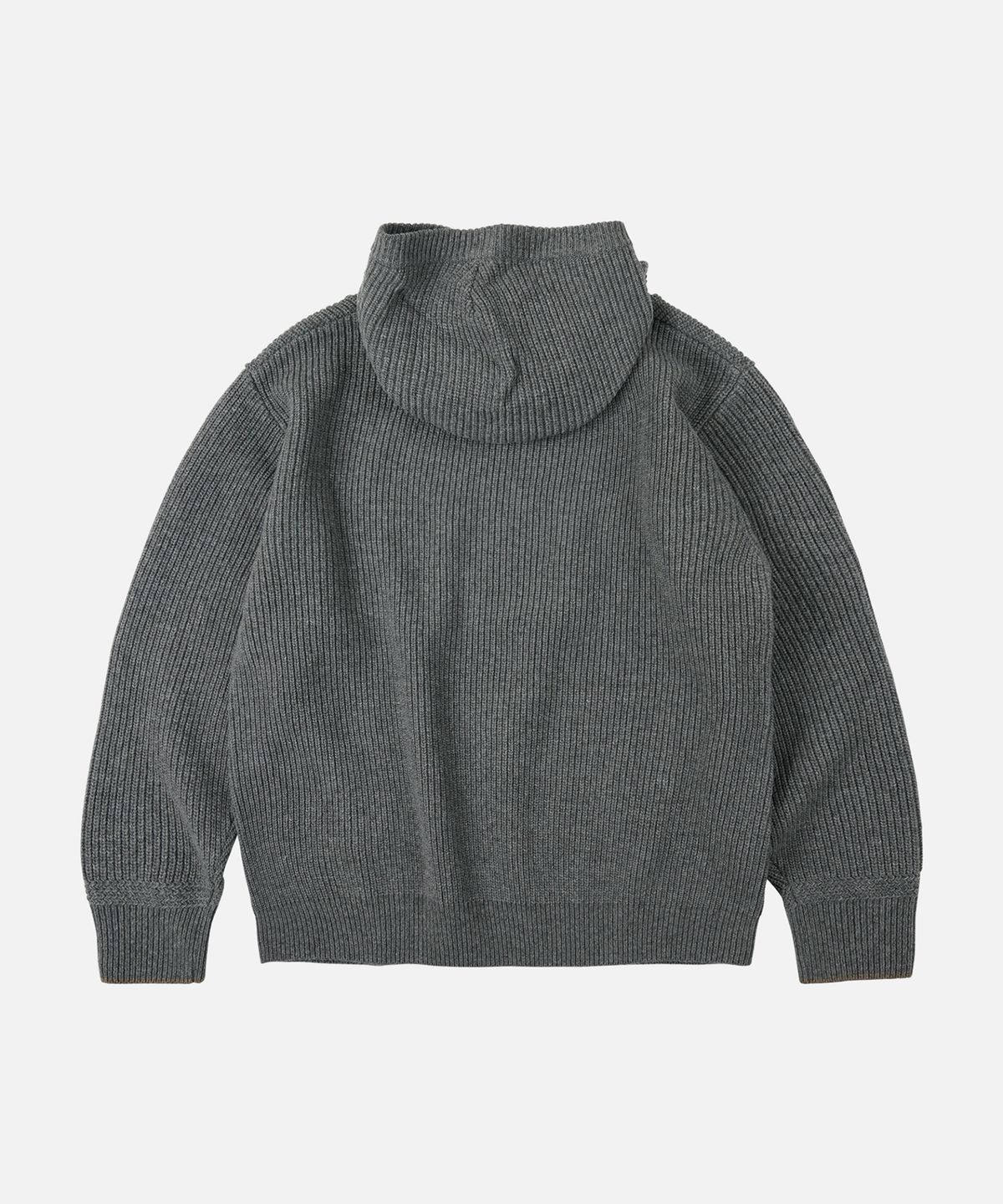 프리즘웍스(FRIZMWORKS) KANGAROO KNIT PULLOVER HOODY _ GRAY