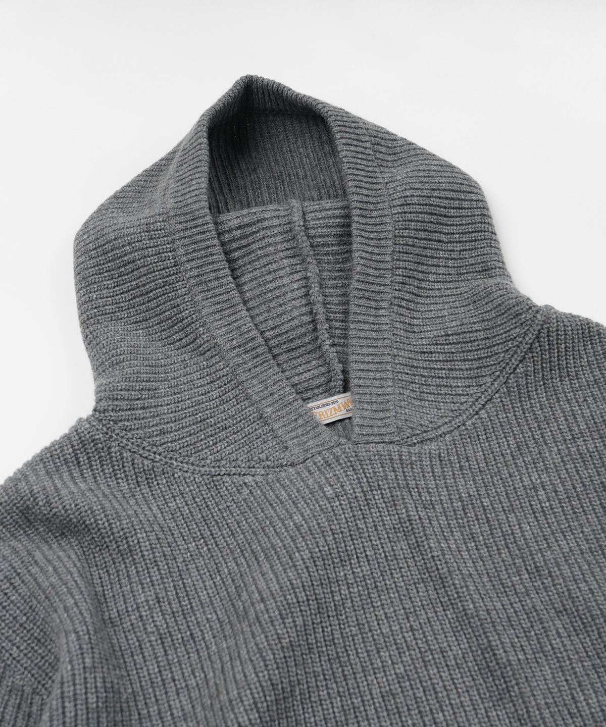 프리즘웍스(FRIZMWORKS) KANGAROO KNIT PULLOVER HOODY _ GRAY