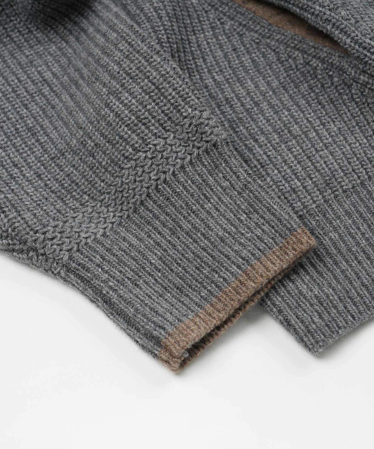 프리즘웍스(FRIZMWORKS) KANGAROO KNIT PULLOVER HOODY _ GRAY