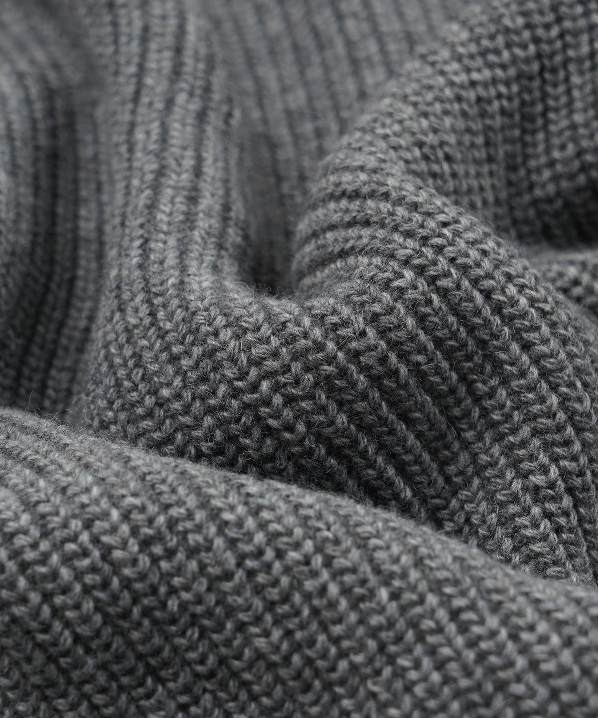 프리즘웍스(FRIZMWORKS) KANGAROO KNIT PULLOVER HOODY _ GRAY