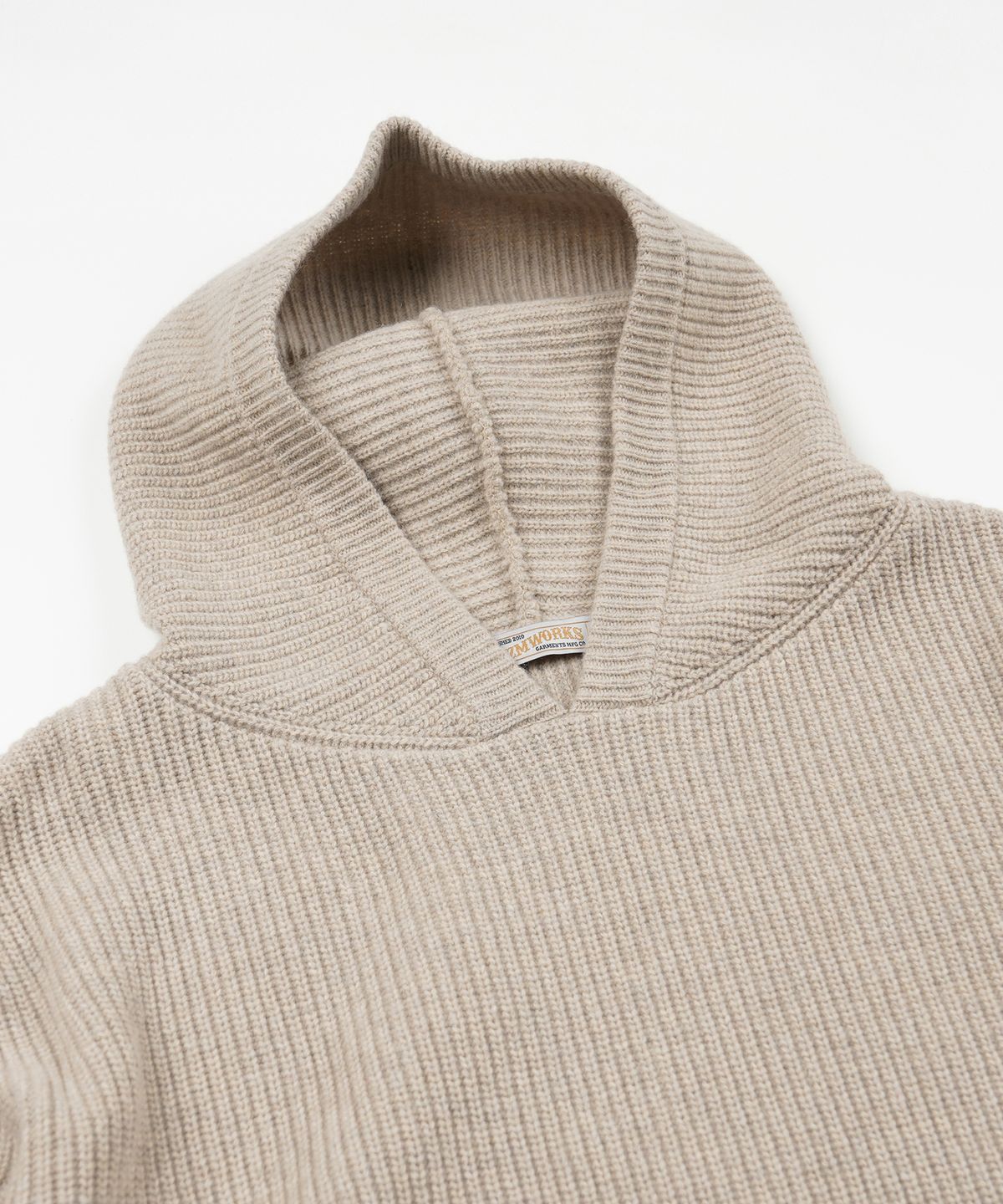 프리즘웍스(FRIZMWORKS) KANGAROO KNIT PULLOVER HOODY _ OATMEAL